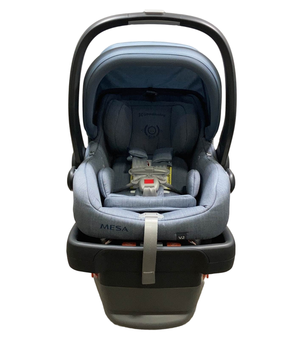 Shop UPPAbaby MESA V2 Infant Car Seat, Gregory (Blue Melange Merino Wool), 2023 at Goodbuygears