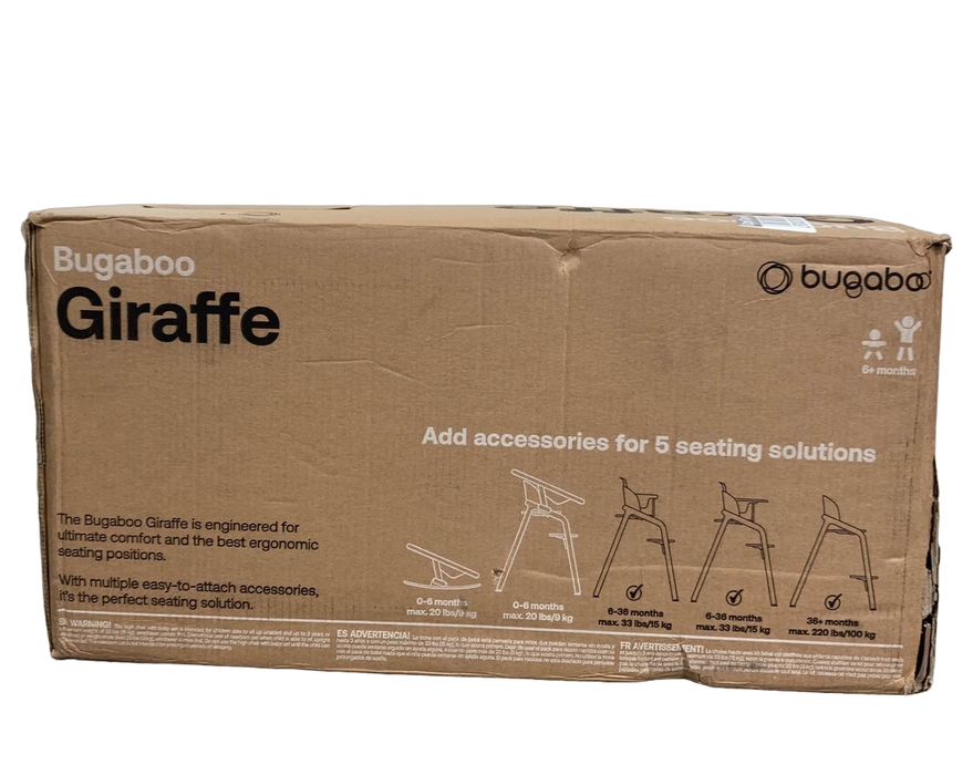 secondhand Bugaboo Giraffe High Chair Complete, White