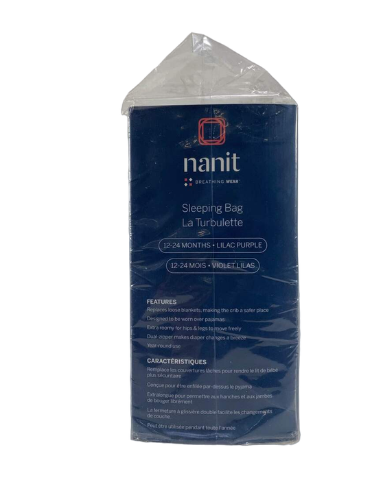 Shop Nanit Breathing Wear Sleeping Bag, 12-24months, Lilac Purple at Goodbuygears