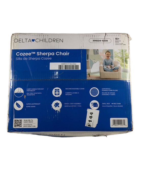 Shop Delta Children Cozee Sherpa Chair, Cream Sherpa at Goodbuygears