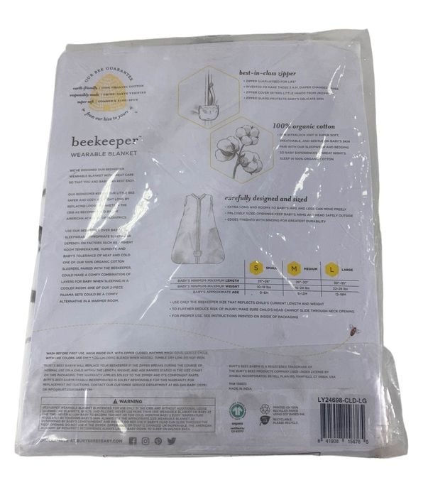 Shop Burt's Bees Baby Beekeeper Wearable Blanket, Large, 0.5 TOG (Lightweight), ABC Cloud at Goodbuygears