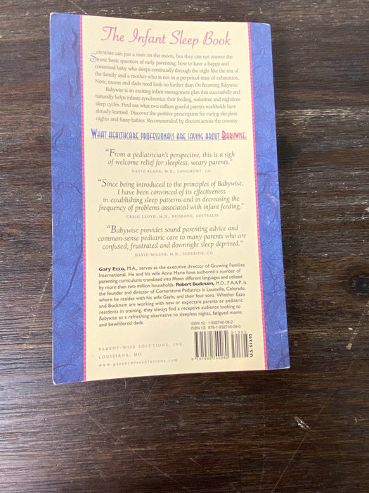 secondhand On Becoming Baby Wise Book, Infant Sleep 