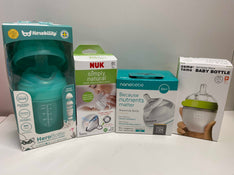 used BUNDLE Baby Bottles, 4 pack Variety