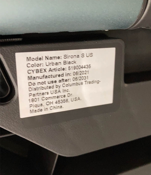 Shop Cybex Sirona S With SensorSafe Convertible Car Seat, 2021, Urban Black at Goodbuygears