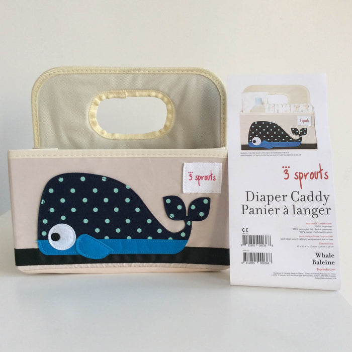 used 3 Sprouts Diaper Caddy, whale