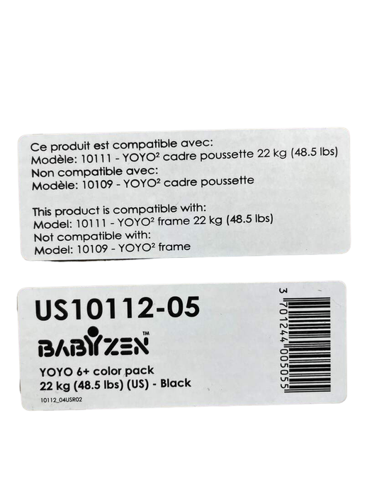 Shop Babyzen YOYO 6+ Color Pack, Black at Goodbuygears