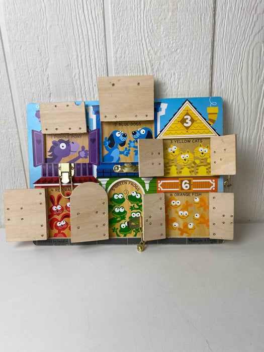 secondhand Melissa & Doug Latches Board