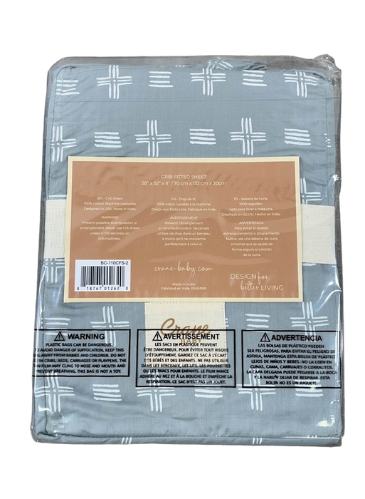 Shop Crane Baby Crib Fitted Sheet, Ezra River Dash at Goodbuygears