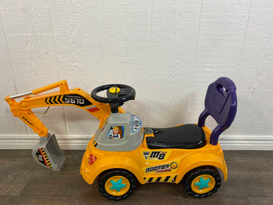 used Poco Divo Digger Scooter, Ride-on Excavator