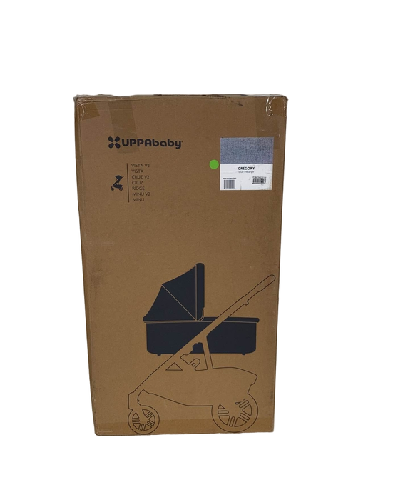 Shop UPPAbaby V2 Bassinet, Gregory (Blue Melange) at Goodbuygears