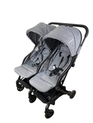 secondhand Mompush Lithe Double Stroller, 2022, Grey