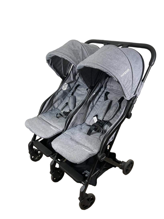 secondhand Mompush Lithe Double Stroller, 2022, Grey