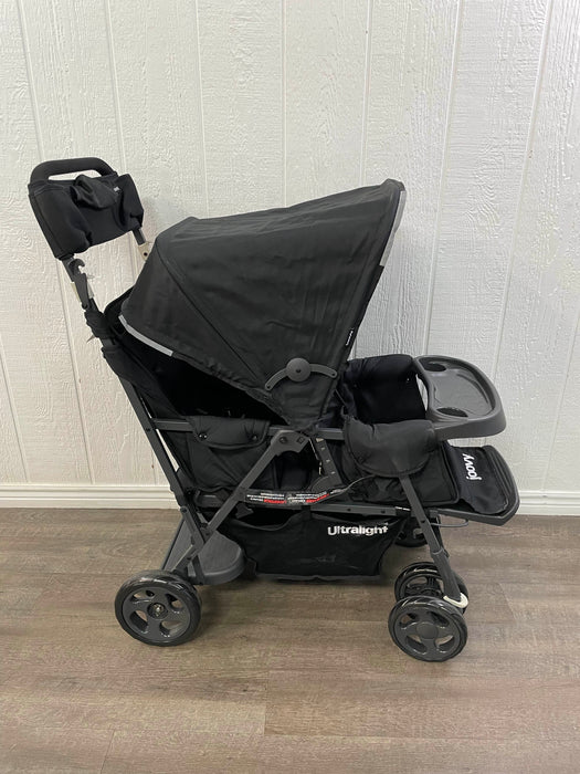 Shop Joovy Caboose Too Ultralight Graphite Sit And Stand Double Stroller, Black, 2021 at Goodbuygears