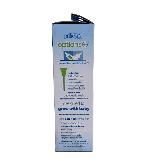 Shop Dr. Brown's Anti-Colic Narrow Bottle, Options+, Clear, 4 oz/120 ml, Level 1 Nipple (0 months+) at Goodbuygears