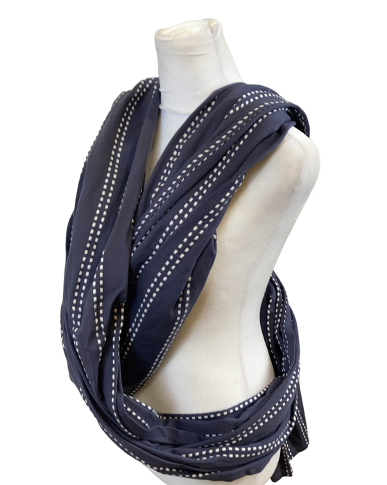 secondhand Solly Baby Loop Carrier, Navy Ticking Stripe
