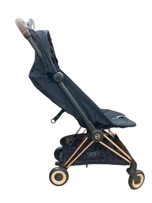 Shop Cybex Coya Stroller, 2023, Sepia Black, Rose Gold at Goodbuygears