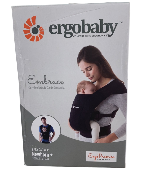 Shop Ergobaby Embrace Baby Carrier, Pure Black, Knit at Goodbuygears
