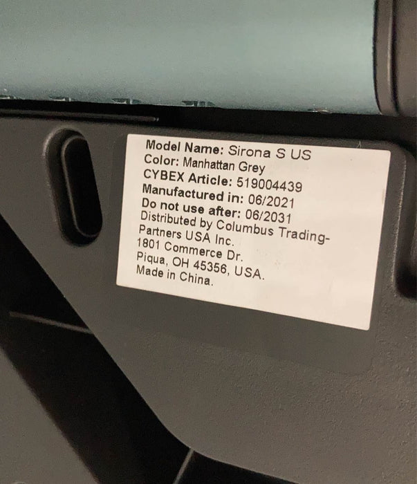 Shop Cybex Sirona S With SensorSafe Convertible Car Seat, 2021, Manhattan Grey at Goodbuygears