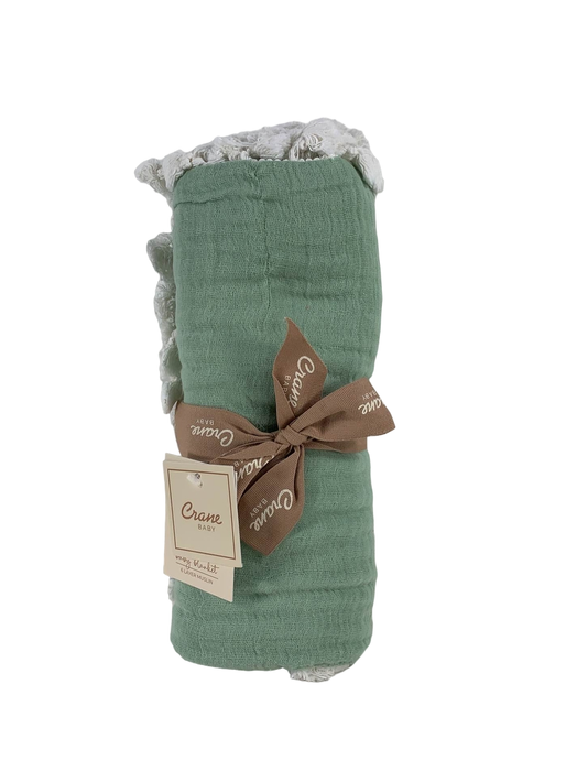 Shop Crane Baby 6 Layer Muslin Blanket, Evergreen at Goodbuygears
