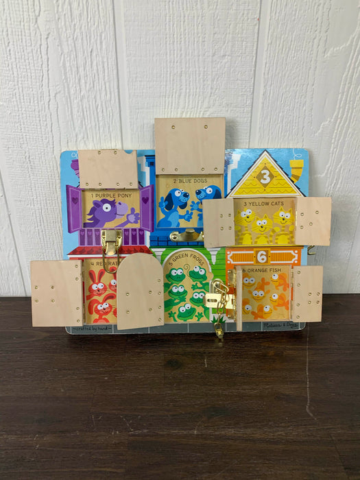 secondhand Melissa & Doug Latches Board