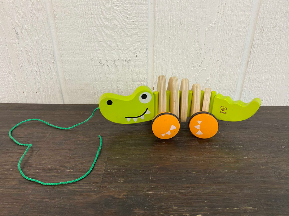 used Hape Walk-A-Long Croc