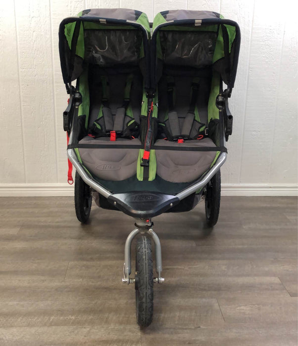 Shop BOB Revolution Duallie Stroller, 2015, Green, Pro at Goodbuygears