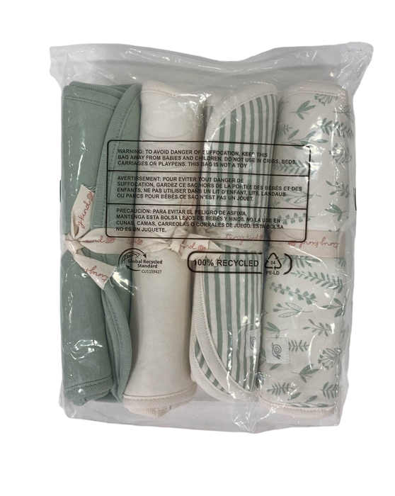 Shop Tiny Kind Burp Cloth 4 Pack, Sage Multi Leaf at Goodbuygears