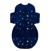 used Happiest Baby SNOO Sack, Large (18-25 lbs), Midnight Navy Planets