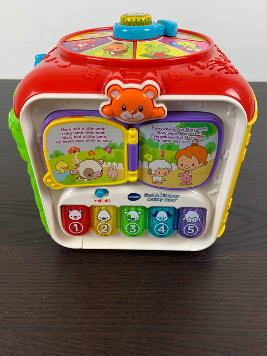 used VTech Sort And Discover Activity Cube