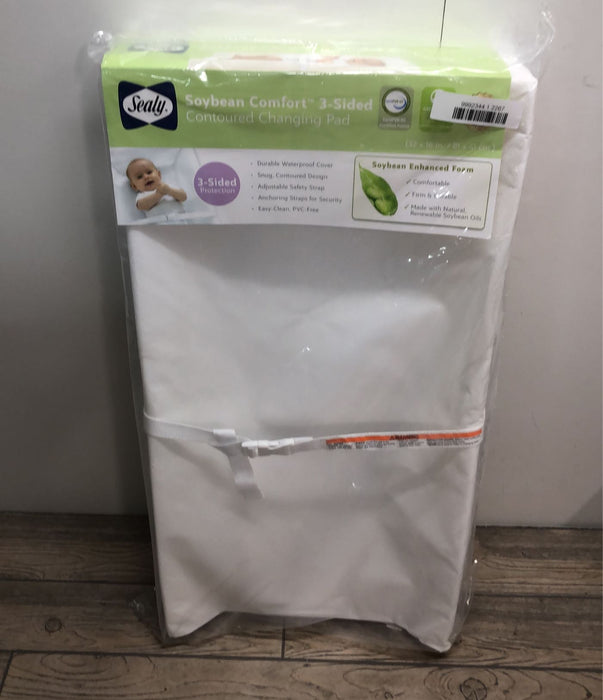used Sealy Soybean Comfort 3-Sided Contoured Changing Pad