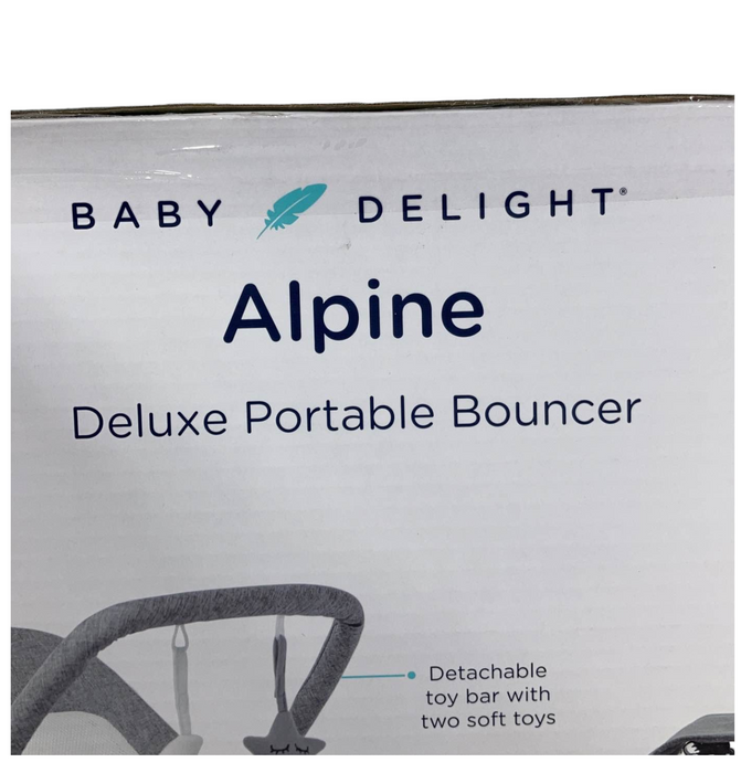 Shop Baby Delight Alpine Deluxe Portable Bouncer, Charcoal Tweed at Goodbuygears