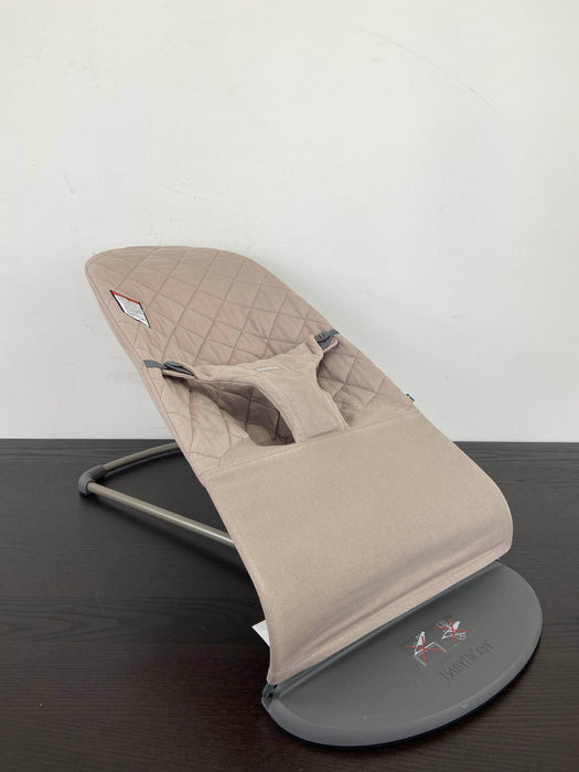 used Baby Bjorn Bouncer Bliss, Sand Gray Cotton