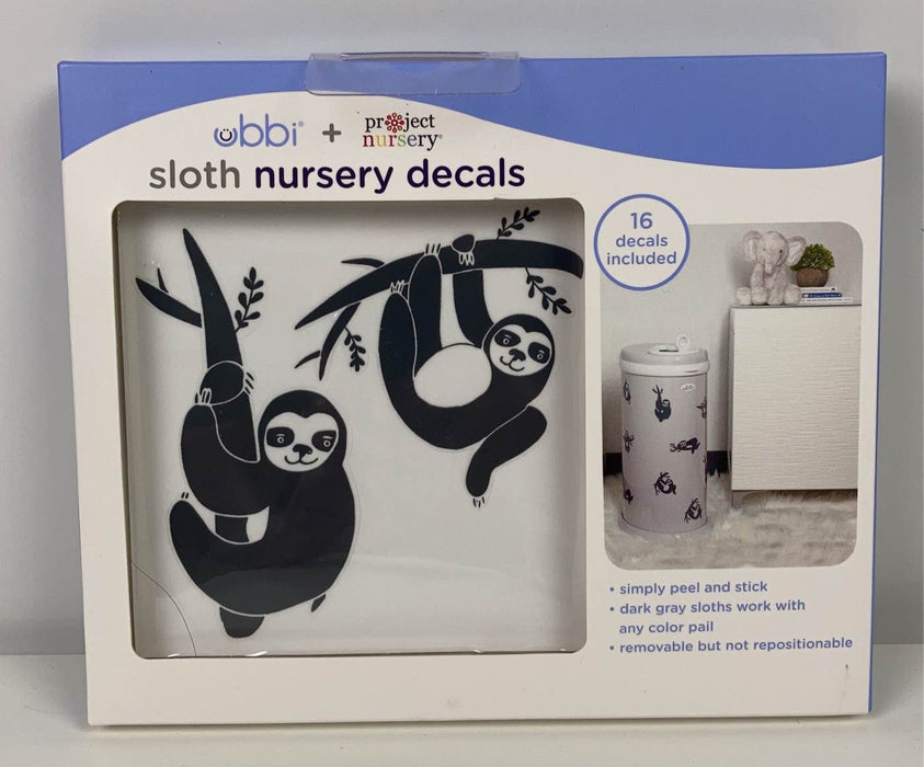 Shop Ubbi Diaper Pail Decals, sloth at Goodbuygears