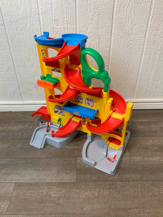 used Fisher Price Little People Wheelies Stand n Play Raceway