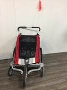 used Thule Chariot Cougar 2 Bike Trailer With Jogging Kit