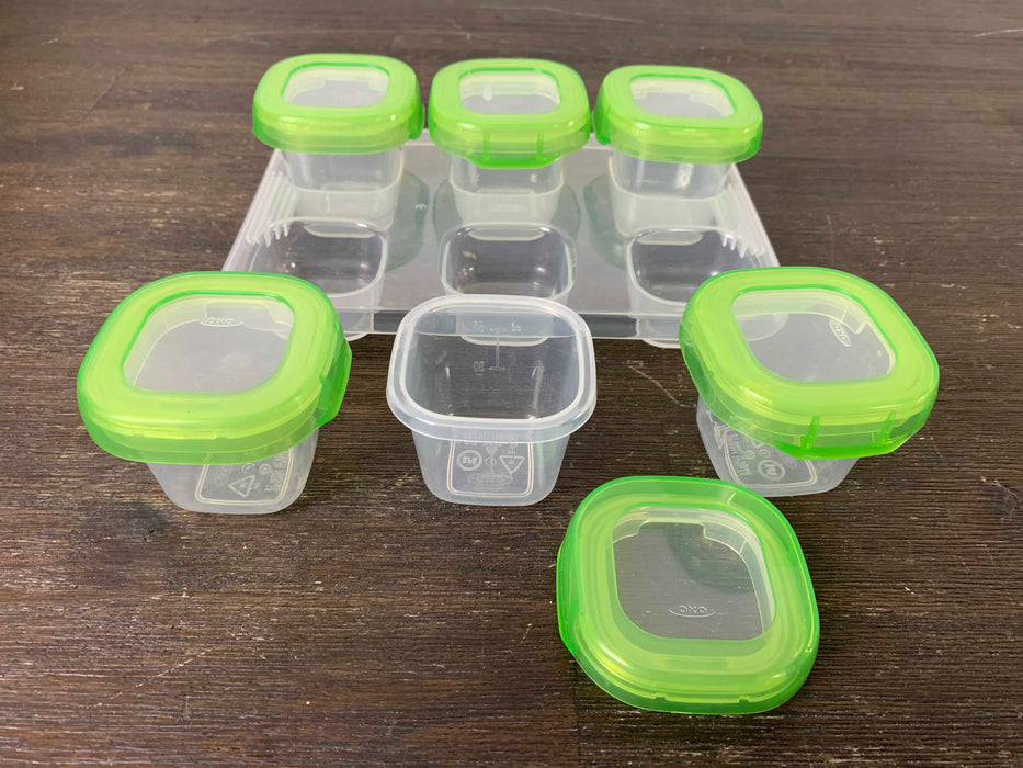secondhand OXO Tot 2oz Baby Blocks Freezer Storage