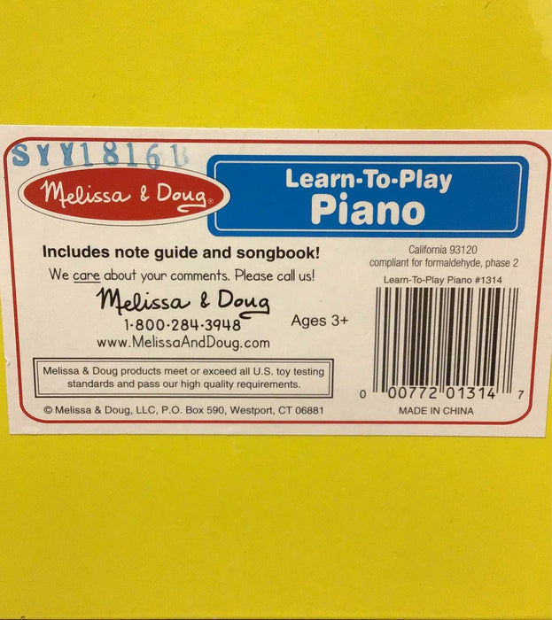 Shop Melissa & Doug Learn-to-Play Piano at Goodbuygears