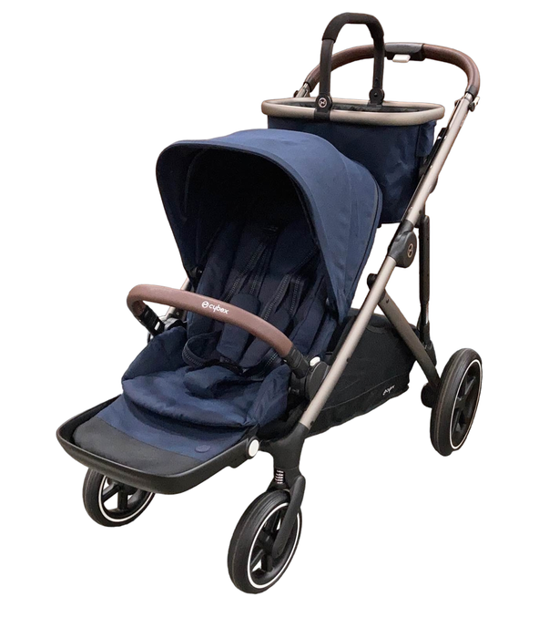 Shop Cybex Gazelle S Modular Stroller, 2022, Silver Frame, Navy Blue at Goodbuygears
