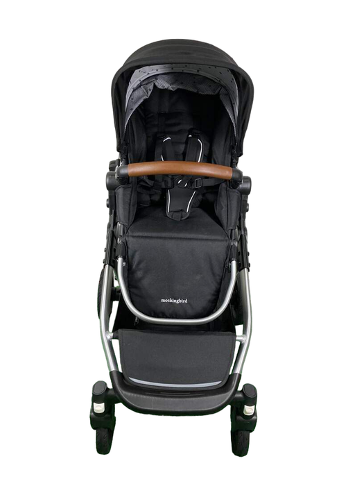 Shop Mockingbird Single to Double 2.0 Stroller, 2023, Silver with Penny Leather, Watercolor Drops, Black at Goodbuygears