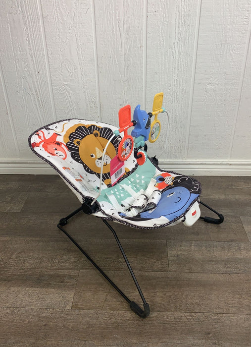 used Fisher Price Baby Bouncer, Lion Around