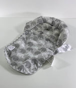 used Boppy Noggin Nest Head Support, Gray Elephant Plaid