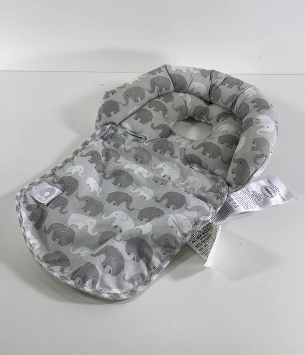 used Boppy Noggin Nest Head Support, Gray Elephant Plaid