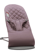 Shop BabyBjorn Bouncer Bliss, Dark Gray Frame, Dark Purple Classic Quilt at Goodbuygears