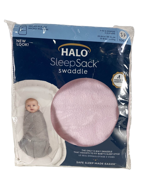 Shop Halo Micro-Fleece Swaddle, Small, Light Pink at Goodbuygears