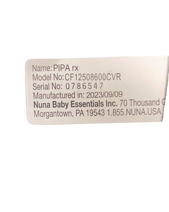 Shop Nuna PIPA rx Infant Car Seat, Caviar, 2023 at Goodbuygears