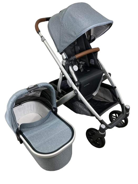 Shop UPPAbaby VISTA V2 Stroller, Gregory (Blue Melange), 2022 at Goodbuygears