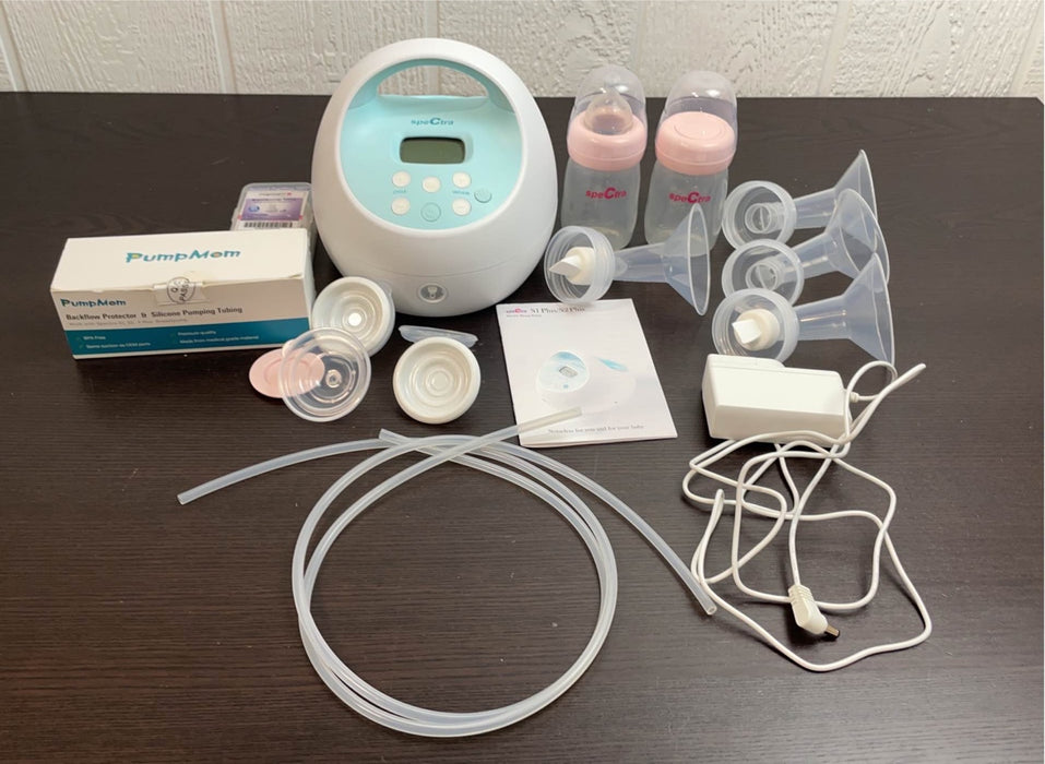 used Spectra Baby S1 Plus Premier Rechargeable Breast Pump, 28mm