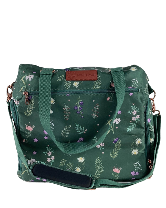 used Sarah Wells Lizzy Breast Pump Bag, Olive Floral