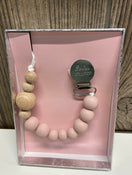 used LouLou Lollipop Pacifier Clip, Dusty Rose