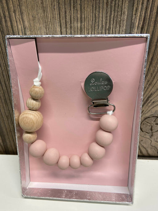 Shop LouLou Lollipop Pacifier Clip, Dusty Rose at Goodbuygears